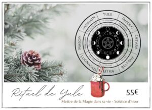 Rituel de YULE, solstice d'hiver, roue de l'année, célébration païenne, wicca, sabbat